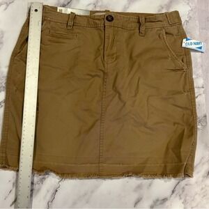 Old Navy Distressed Brown Mini Skirt NWT! Size 10
